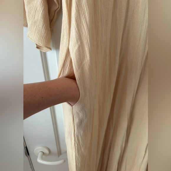 COTE PRIVEE long kaftan Nude color - Picture 5 of 6